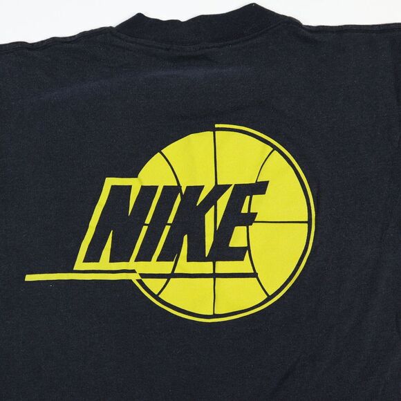 Vintage 90s Wake Forest Basketball NIKE Big Logo T-Shirt Single Stitch USA S - Picture 6 of 8